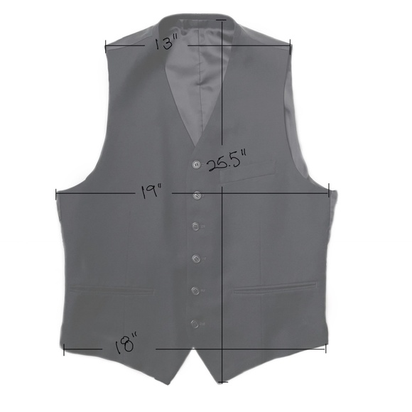 Basic Gear Men's Vest Suit, 3 pcs Black, 38R Jacket and 32"x28" Trousers - Picture 15 of 16